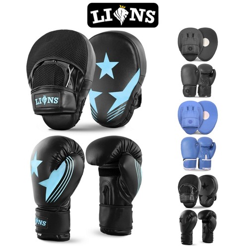 Curved focus pads and - and, boxing