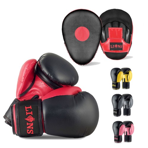 Boxing gloves and focus pads - focus,